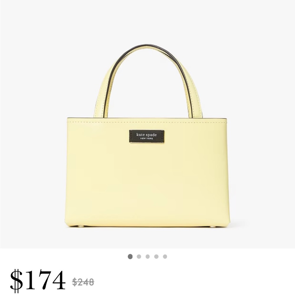 Kate spade yellow clutch purse